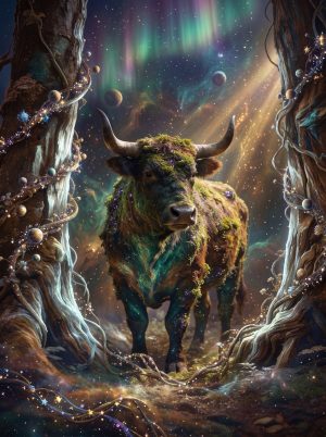 Gaia, der Weltenstier 4K Sternzeichen Stier